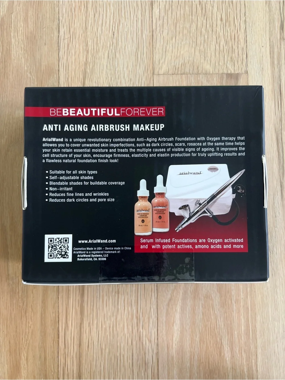 ArialWand Airbrush Makeup System Kit New Old Stock Medium Serum Foundation